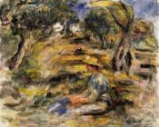 皮埃尔 奥古斯特 雷诺阿 : Seated Woman in Blue